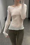 BASERANGE Tabby Star Long Sleeve T-Shirt Portugal BAS-TOTA-CG-000-UNDYED